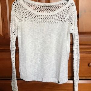 white sweater